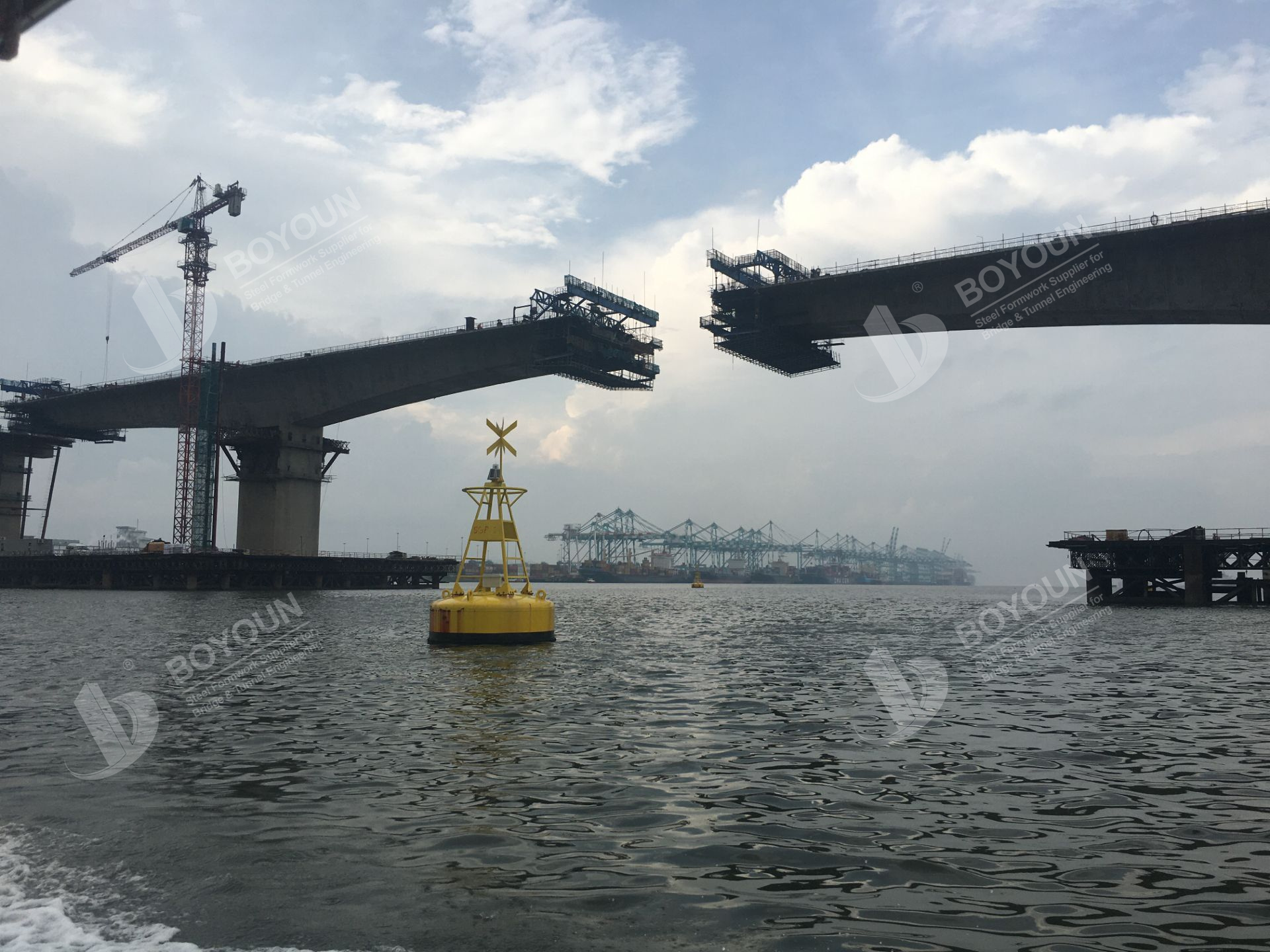 ห้าจุดของการควบคุมคุณภาพสำหรับเทคโนโลยีการก่อสร้างของสะพานแคนทิลิเวอร์