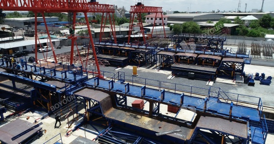 การก่อสร้างของคอนกรีตกล่อง Girder สะพานโดยวิธีการสั้น