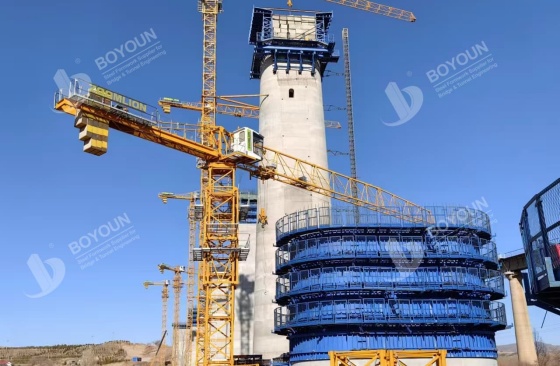 แอปพลิเคชันก่อสร้าง Precast สำหรับคอลัมน์ท่าเรือ และหมวกท่าเรือในภูเขา