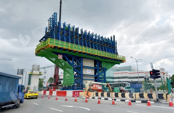 เทคโนโลยีการก่อสร้างสำเร็จรูปของคอลัมน์สะพาน และลำแสงของสะพานยกระดับ