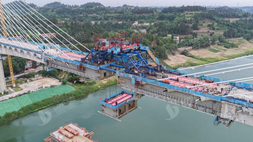 cheng ดู dazhou รถไฟความเร็วสูง Tuojiang สะพานขนาดใหญ่ปิดตัวลง